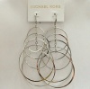 Michael Kors MKJ1771 Silver Tone Stainless Steel Drop Earrings