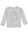 Carter's Little Girls' Toddler Dream Big L/S T-Shirt - heather gray, 2t