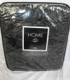 Home by Steve Madden Coverlet Full / Queen Black Embroidered