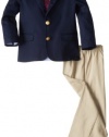 Izod Little Boys' Duo Pant Suit Set, Navy, 6