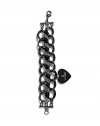G by GUESS Women's Ribbon And Chain Link Bracelet, SILVER