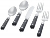 Ginkgo International Le Prix 5-Piece Stainless Steel Flatware Place Setting, Navy, Service for 1