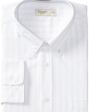 Haggar Men's Regular-Fit Pinpoint Oxford Pattern Dress Shirt