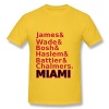 Screen Printing Men Ultra-Soft Cotton MIAMI Comfortable Fitted Tee Shirts
