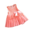 Urparcel Baby Girls Lace Floral Dress Bowknot Party Ballet Skirts One Piece 0-3y