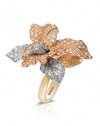 Effy Jewlery Trio 14K Tri-Color Gold Diamond Ring, 2.68 TCW Ring size 7