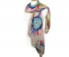 FandS - Floral & Polka Dot Infinity Fashion Scarf | Multi Color