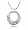 BOXINGCAT Fine Jewelry Swarovski Style Clear Austrian Crystal Pendant Necklaces