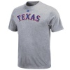 MLB Majestic Texas Rangers Ash Official Wordmark T-shirt