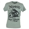 Norton Motorcycle Company Distressed Tshirt Graphic World Champions Tee