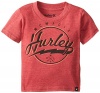 Hurley Baby-Boys Infant Dunes T-Shirt, Valient Red Heather, 18 Months