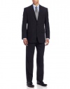 Calvin Klein Men's Malik Suit Pin Stripe, Black, 36 Short