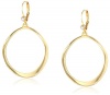 T Tahari Essentials Abstract Circle Gold Drop Earrings