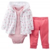 Carter's Baby Girls' 3 Piece Cardigan Set (Baby) - Pink - 12 Months