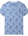 Tommy Hilfiger Mens Ocean Front Surfboard Graphic T Shirt 2XL XXL Blue Tee