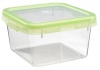 Oxo International 1125080 Food Storage Container, Square, Green, 6.3-Cups - Quantity 4