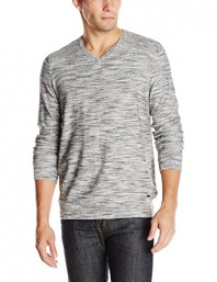 Calvin Klein Jeans Men's Space Dye V-neck Sweater