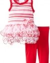 Bonnie Baby Baby-Girls Infant Stripe Knit Bodice and Capri