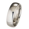 7mm White Tungsten Carbide Polished Classic Wedding Ring Band