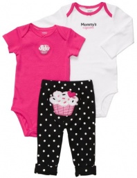 Carter's 3-pc. Pink Cupcake Bodysuit Set