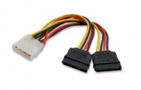 Syba SY-CAB40007 Molex 4 Pin to 2x 15 Pin SATA Power Cable (5.5 Inches)