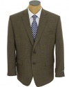 Ralph Lauren Mens Olive Plaid 2 Button Wool Sport Coat Jacket