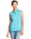 Jones New York Women's Petite Fitted Sleeveless Shirt