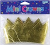 Mini Crowns 6/Pkg-Gold