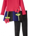 Bonnie Jean Little Girls' Flower Corduroy Legging Set