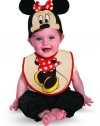 Disguise Drool Over Me Disney Minnie Mouse Infant Bib and Hat  Accessory