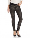 7 For All Mankind Women's The Pieced Skinny Jean with Contour Waistband in Art Nouveau Jacquard