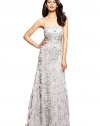 Sue Wong Women's Strapless Embroidered Mermaid Gown