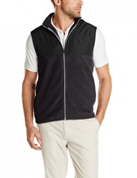 PGA TOUR Men's Golf Sleeveless Full Zip Fleece Vest