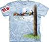 Mountain Bird Tree Adult Size T-shirt