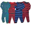 Leveret Little Boy Striped 2 Piece Pajama Set 100% Cotton (Size 6M-5 Years)