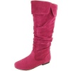 Qupid NEO-100XXSU Women's Foldable Knee High Slouchy Boots