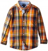 Tommy Hilfiger Little Boys' Long Sleeve Coffey Plaid Shirt
