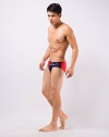 Koson-Man Men's Solid Swimwear Strips Briefs Swimming Trunks