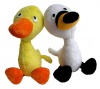 MerryMakers Duck & Goose Plush Doll Pair, 9-Inch