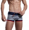 Koson-Man Men's Summer Strips Swimming Trunks Swimwear Elastic Fashion