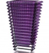 Baccarat Eye Purple Tall Rectangular Vase 2802308
