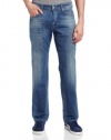 7 For All Mankind Men's Austyn Relaxed Straight Leg Jean in Washed Out