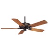 Hunter 22282 Outdoor Original 52-Inch 5-Blade ETL Damp Rated Cast-Iron Ceiling Fan, New Bronze with Teak Finished Blades