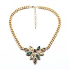 Santana Colorful Tear Drop Style Wedding Fashion Necklace - xl00958
