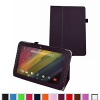 Mama Mouth Slim Folio 2-folding Stand Case Cover for 10.1 HP 10 2101RA/HP 10 Plus 2201RA Andriod Tablet PC Purple