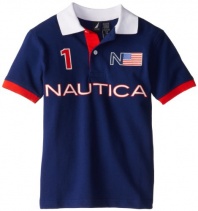 Nautica Boys 8-20 Pieced Pique Polo Shirt