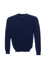 Vince Men's Blue V-Neck Sweater
