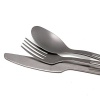 HealthPro Ultra Lightweight Super Strong Titanium Cutlery Set (Fork, Spoon, Knife)
