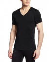 Calvin Klein Men's Dual Tone Short Sleeve V-Neck Shirt