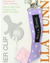 Bella Tunno Ribbon Loop  Pacifier Clip, Lavender Dots/Girly Pink Dots